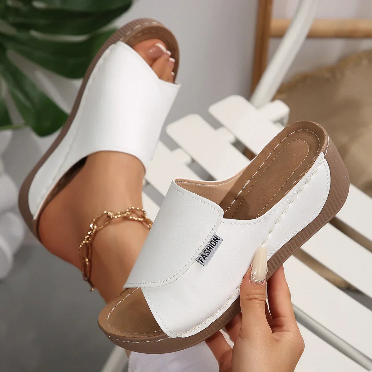 Cozy High Heel Mule Slippers - OutfitLondon