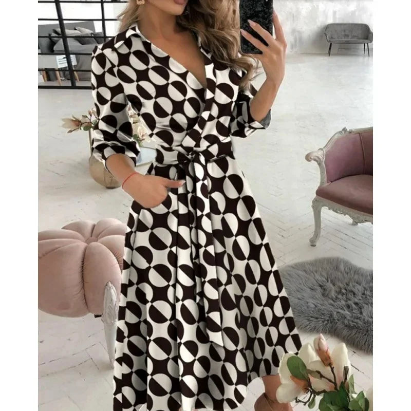 Stylish Women's Wrap Around Dress