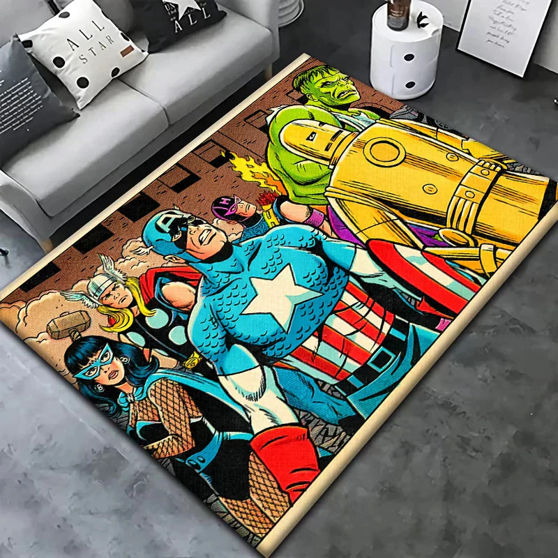 Vibrant Children's Rug Plush Bedroom Mat