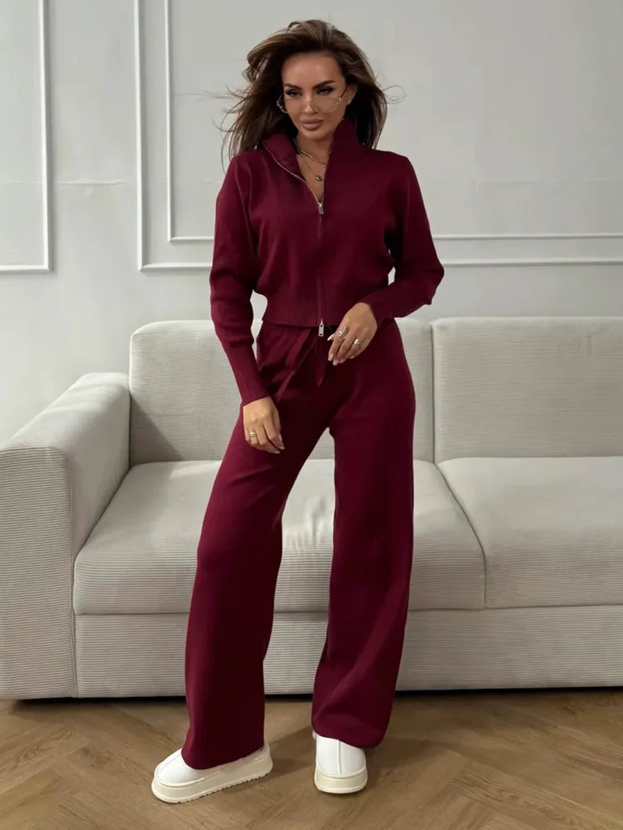 Soft Knit Sweater and Comfort Fit Pant Set