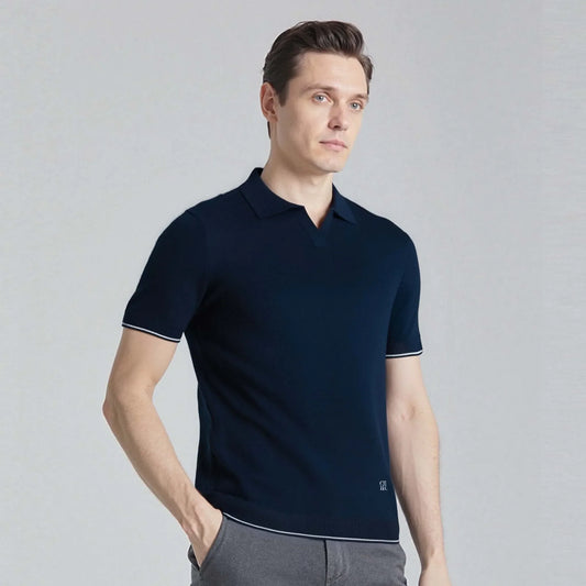 Men's Lightweight Casual Polo Shirt - OutfitLondon