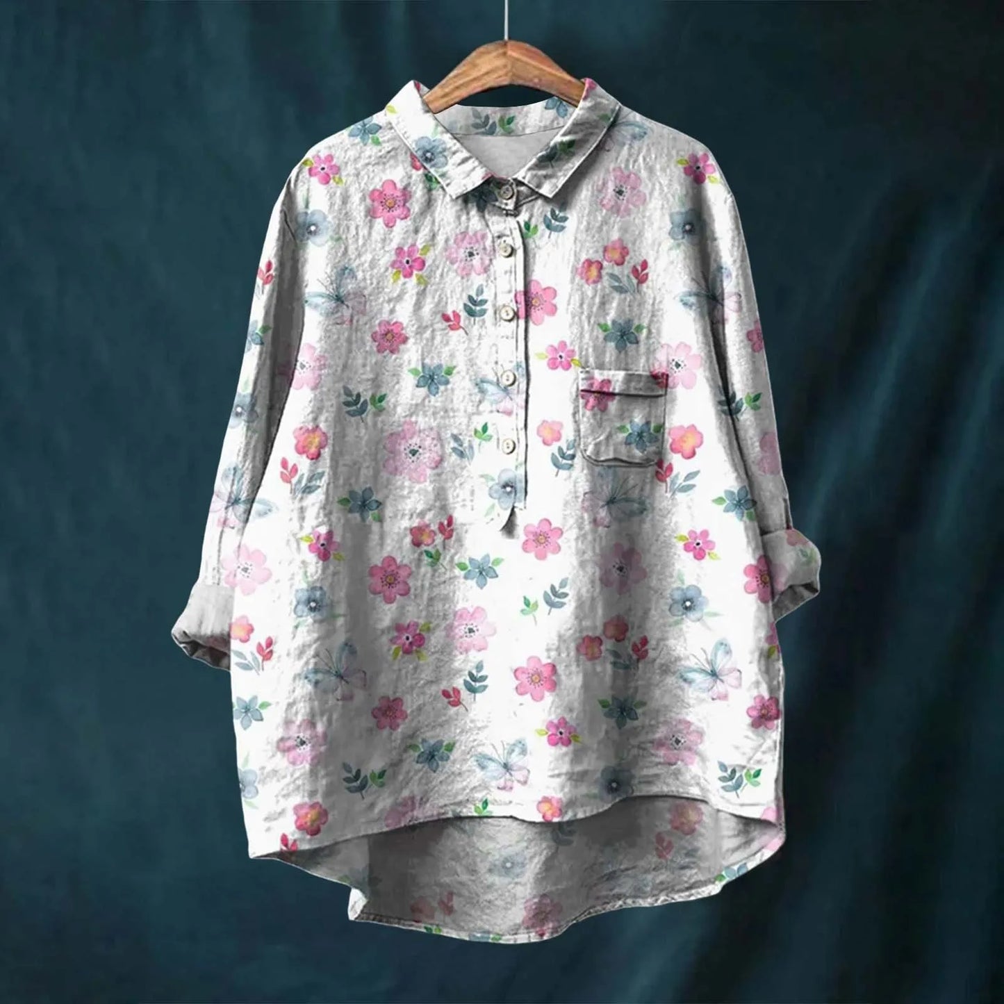Relaxed Fit Women's Casual Button Down Shirt