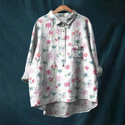 Relaxed Fit Women's Casual Button Down Shirt
