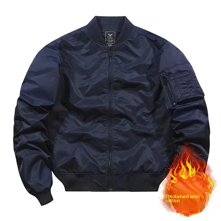 Flight Bomber Leather Jacket