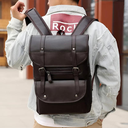 Classic School Backpack with Secure Buckle Closure