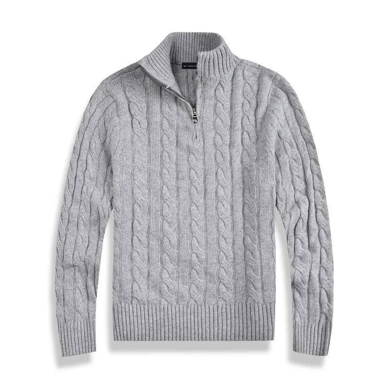Classic Luxury Men's Half Zip Sweater