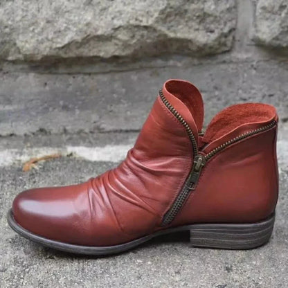 Stylish Women's Low Heel Ankle Boots