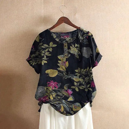 Beautiful Blossom Women's Casual Tunic Top