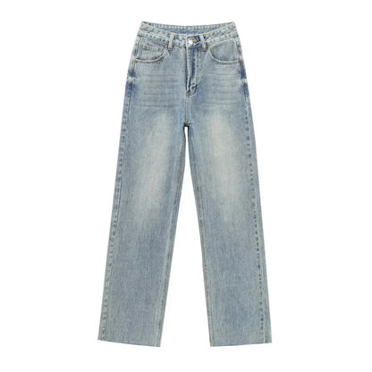 Relaxed Fit High Waist Loose Women Jeans