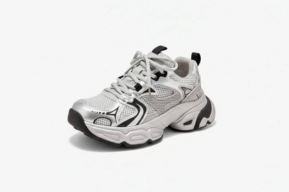 Trendy Embroidered Tie Up Ladies Sneakers