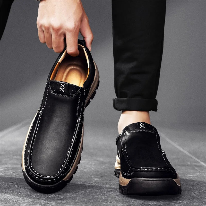 Authentic Leather Slip On Shoe
