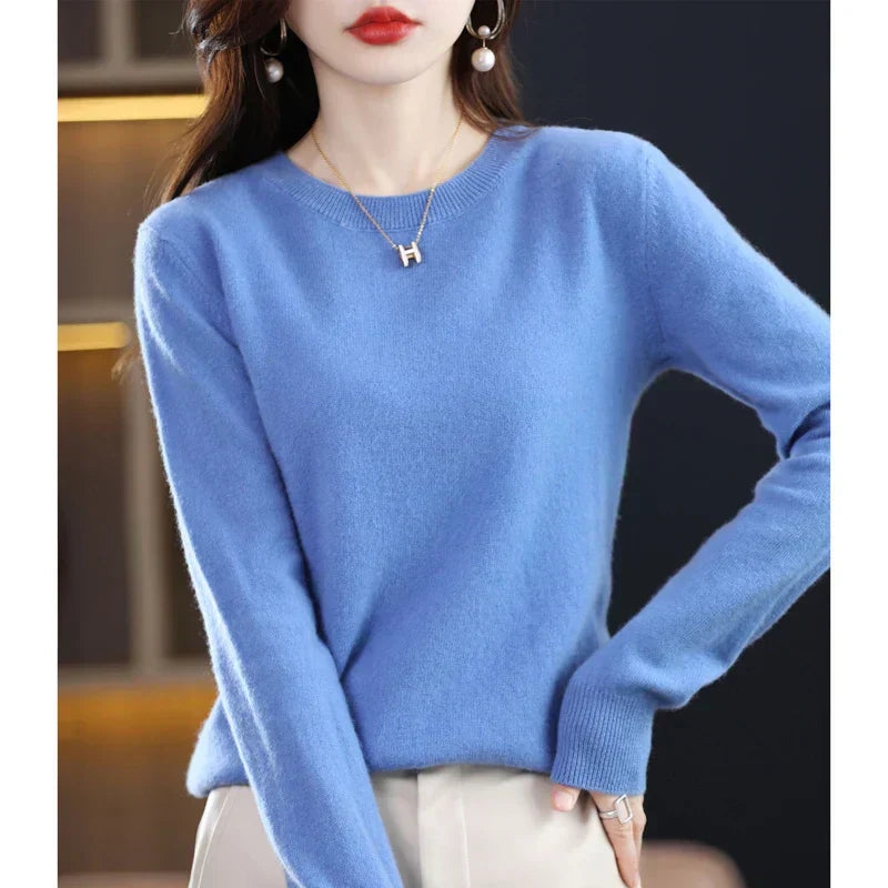 Cozy Ladies Merino Wool Pullover Sweater