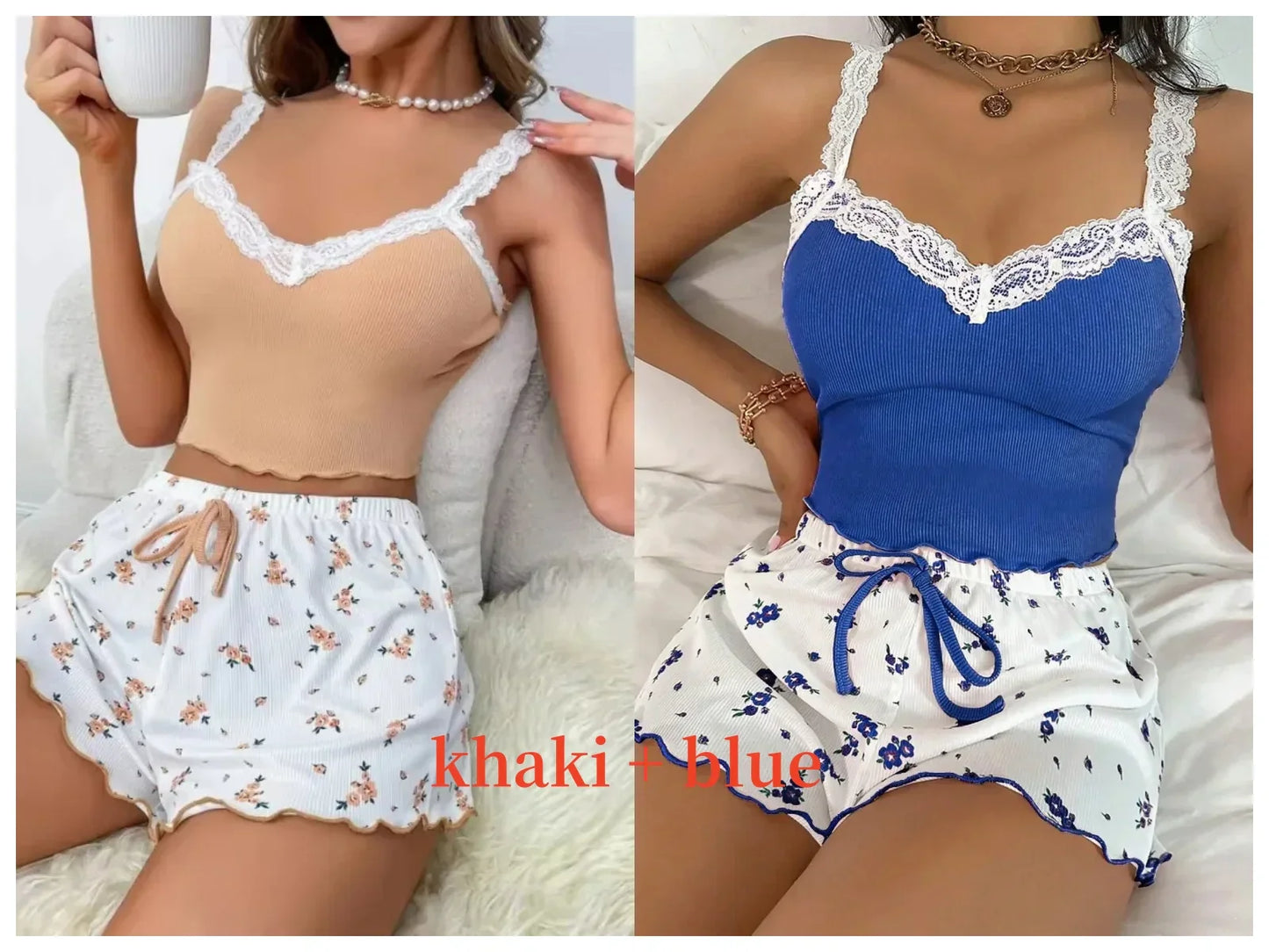 Women's Comfortable Floral Nightwear Pajamas