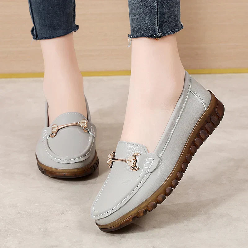 Comfy Slip On Leather Shoes