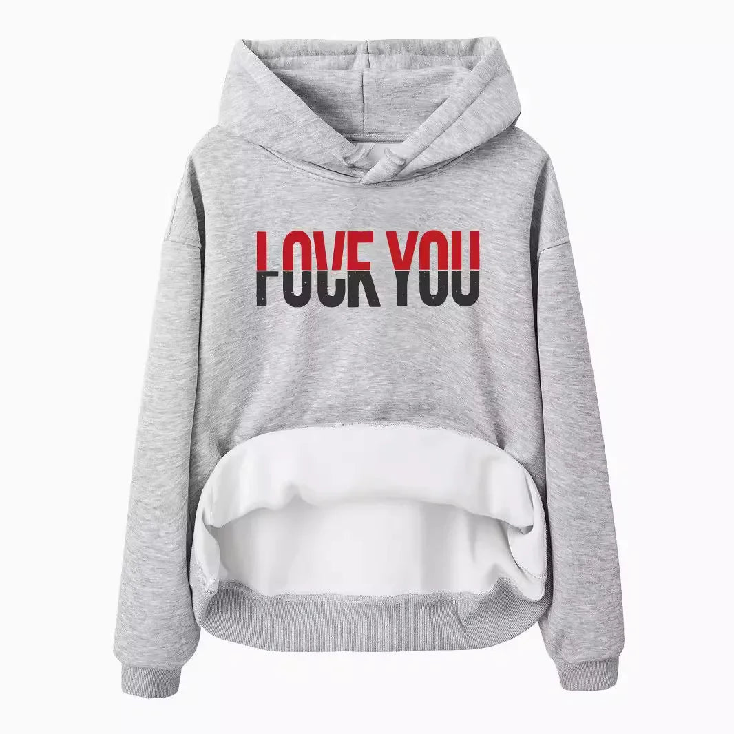 Big Graphic Print Hooded Sweatshirt for Men - OutfitLondon