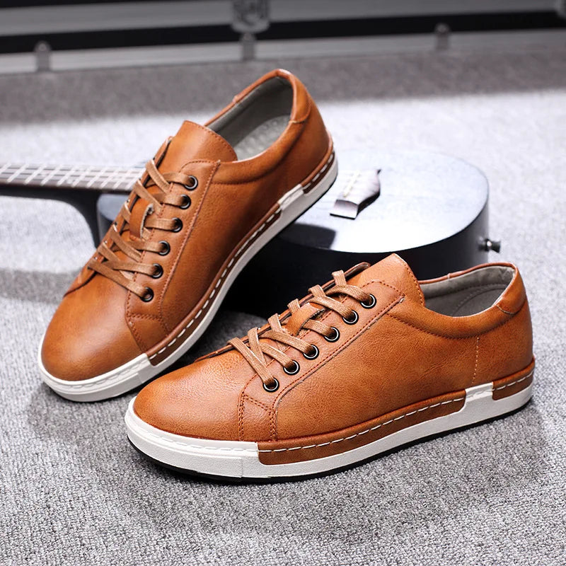 Premium Genuine Leather Trainers