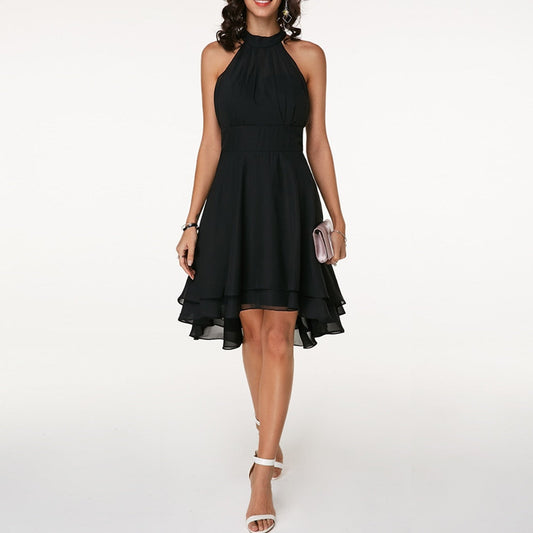 Women's Pretty Floral Sundress with Ruffled Hem - OutfitLondon