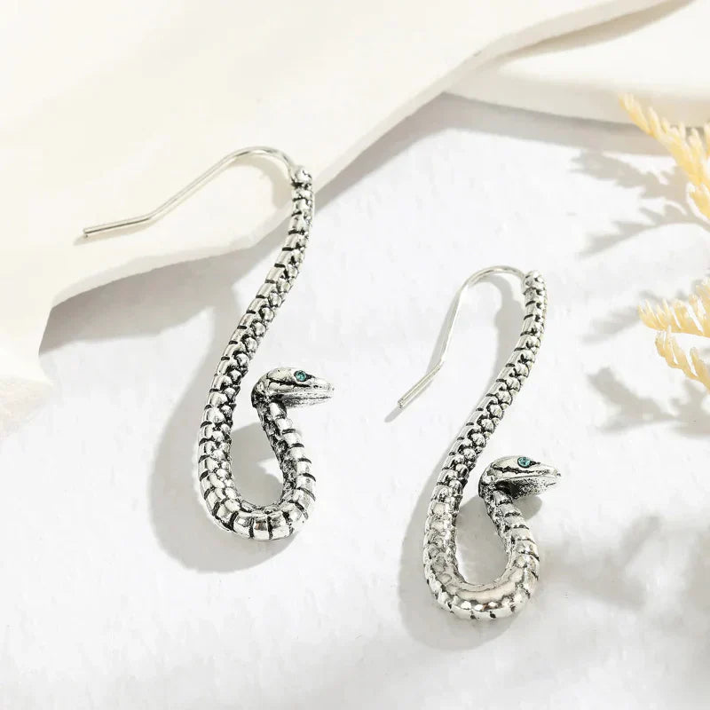 Sculpted Snake Earrings