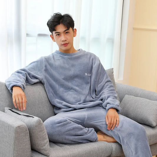 Cozy Comfortable 2-Piece Mens Sleepwear Set - OutfitLondon