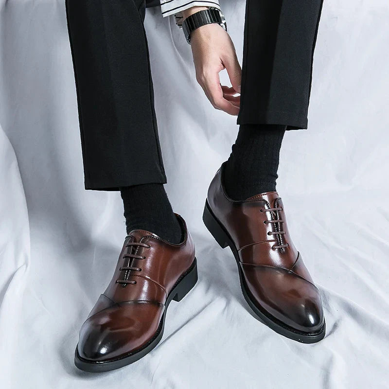 Luxury Brown Leather Dress Shoe