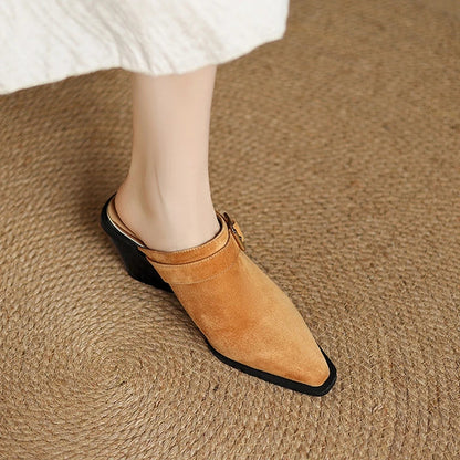 Luxury Soft Slip On Mules