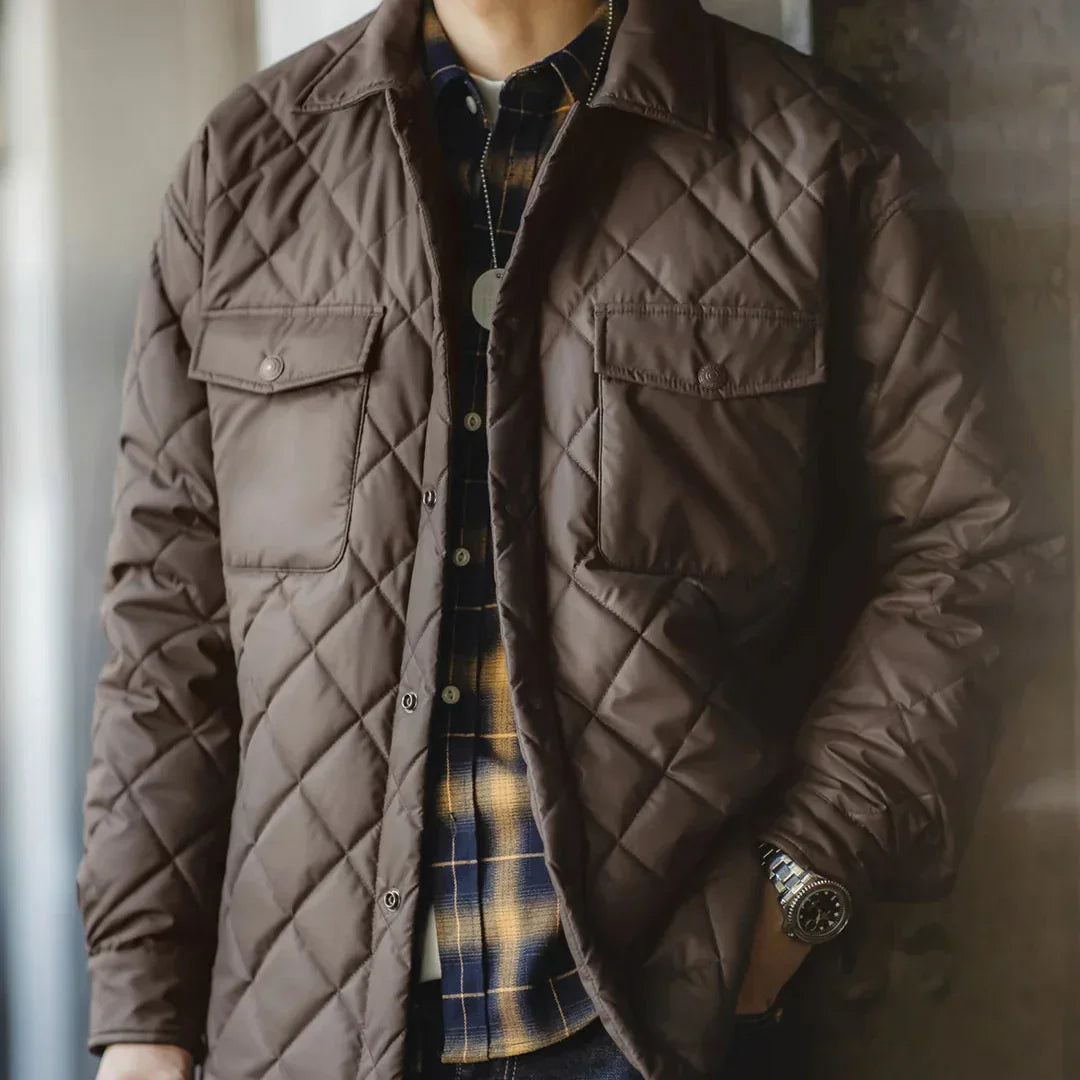 Warm Padded Quilted Jacket - OutfitLondon