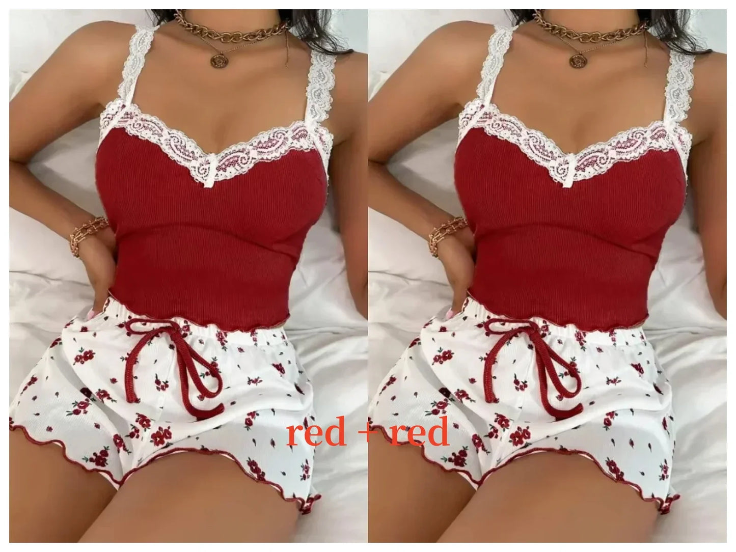Women's Comfortable Floral Nightwear Pajamas