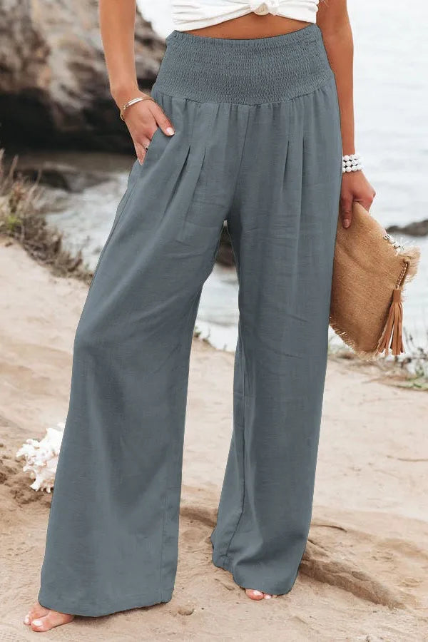 Relaxed Fit Women's Cotton Trousers