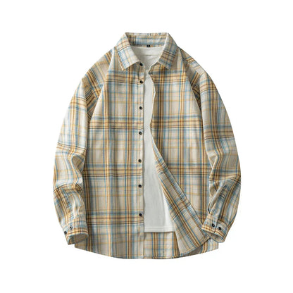 Soft Flannel Plaid Button Down Shirt