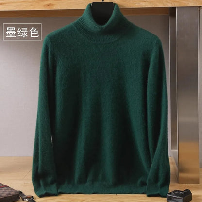 Premium Warm Crew Neck Cashmere Sweater for Men