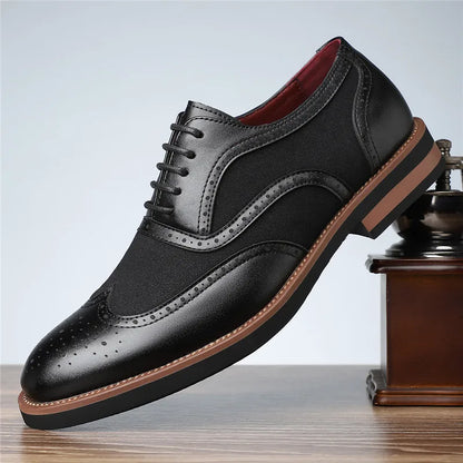 Authentic Brown Leather Oxford Shoes