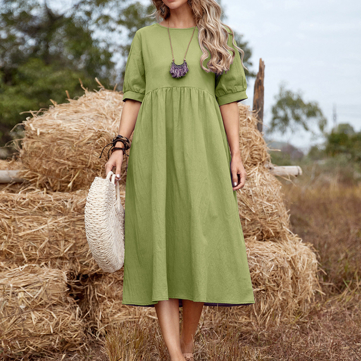 Elegant Flower Summer Dress for Ladies