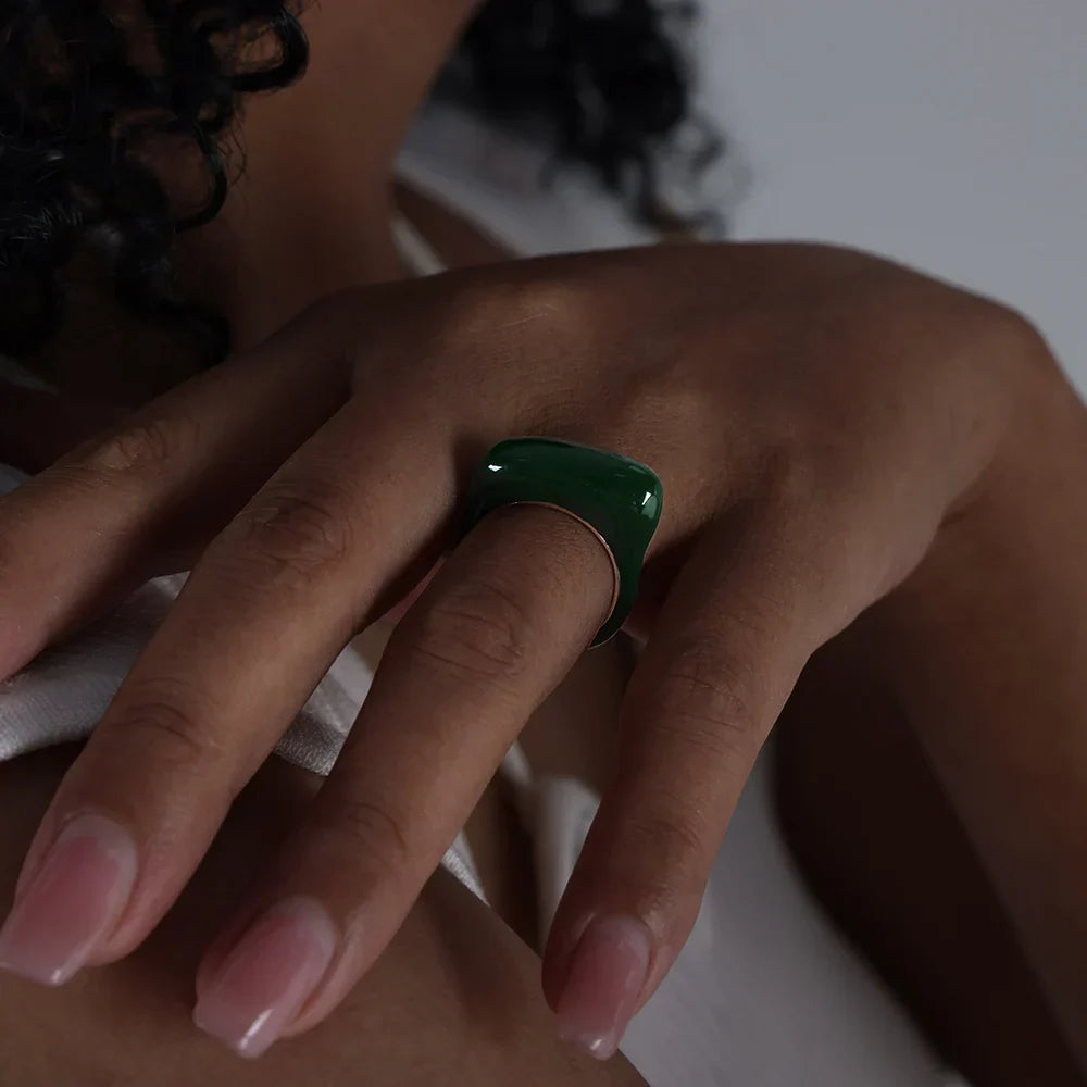 Vibrant Metal Splash Proof Ring