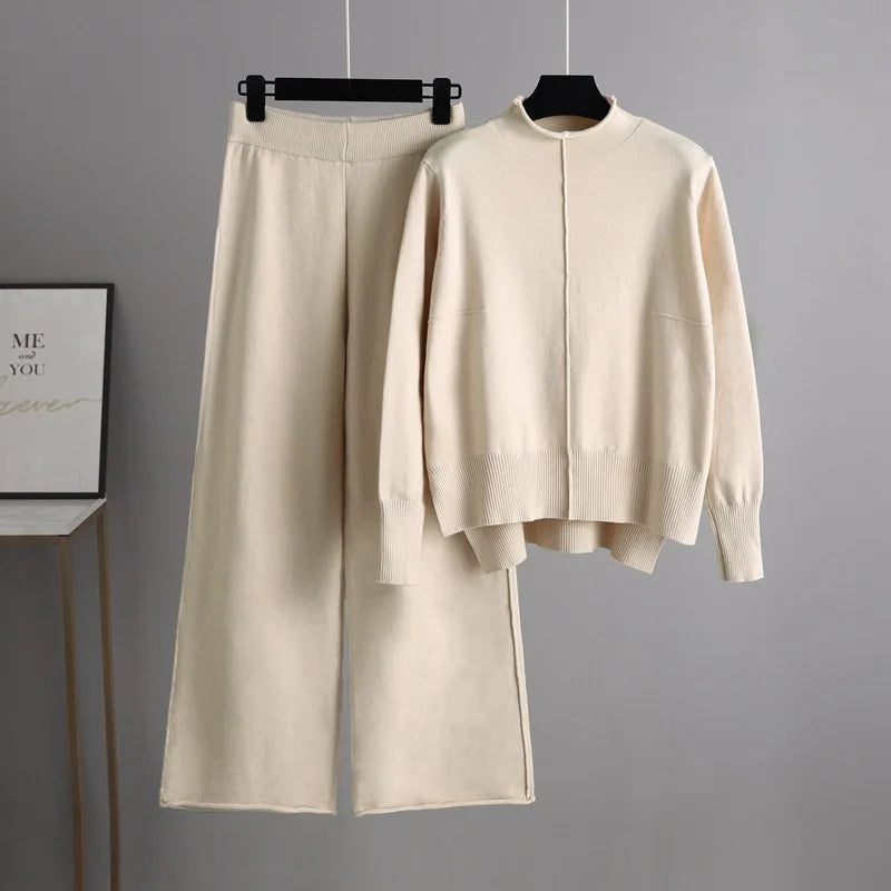 Warm Autumn Knit Sweater Set