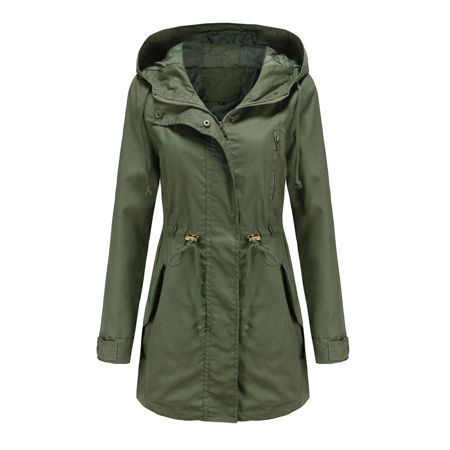 Waterproof Ladies Long Parka Rain Jacket