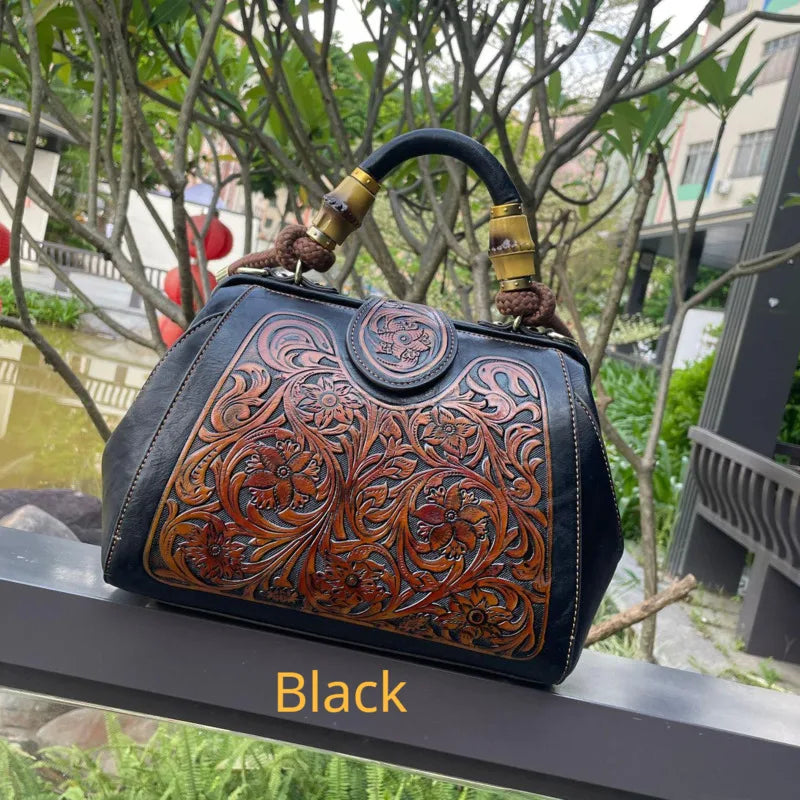 Authentic Leather Vintage Women's Tote Bag