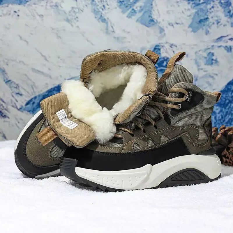 Warm Waterproof Mens Snow Boots UK