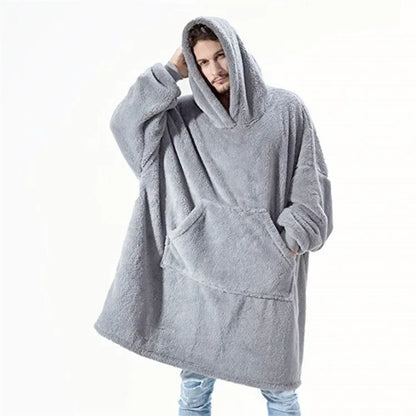 Cozy Fleece Hoodie Blanket for Men and Women