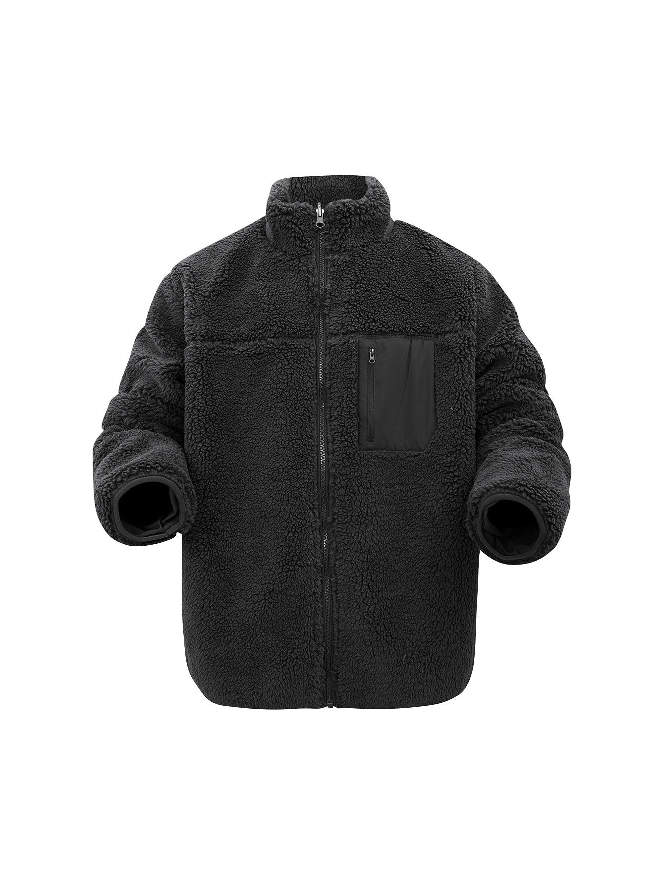 Warm Mens Faux Fur Parka Coat