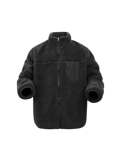 Warm Mens Faux Fur Parka Coat
