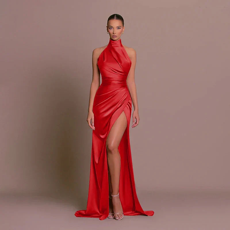 Luxurious Long-Sleeve Formal Gown Dress