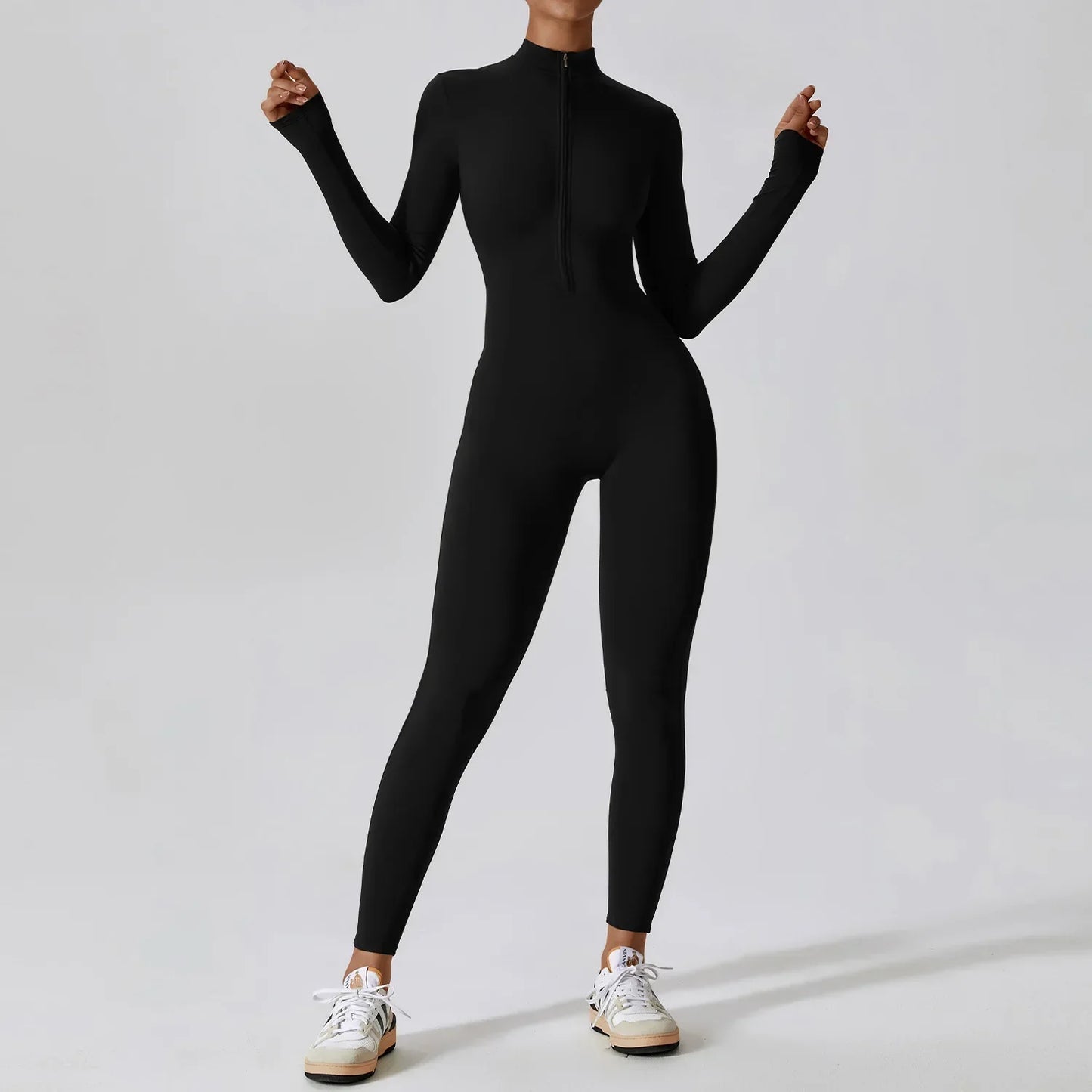 Women's Zip Up Front Onesie Jumpsuit