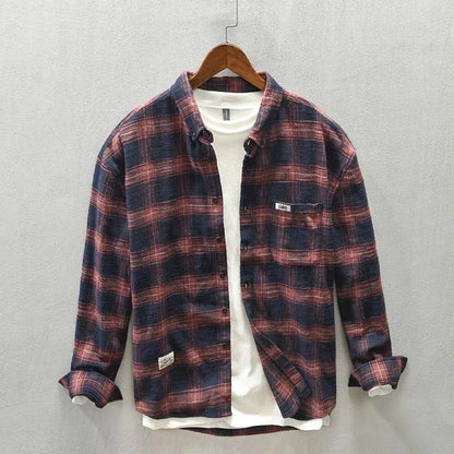 Casual Plaid Men's Button Down Shirt - OutfitLondon