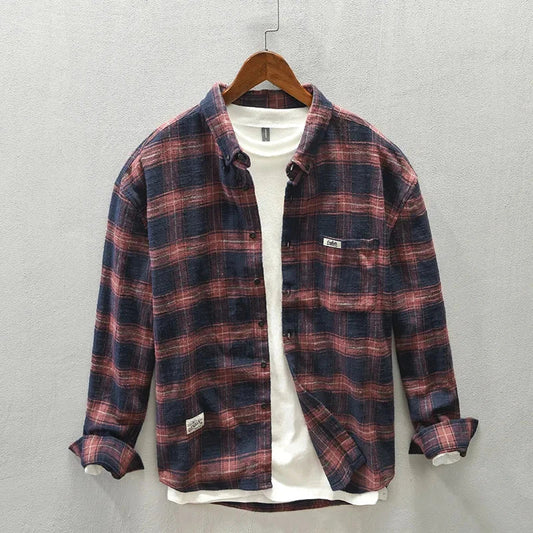 Casual Plaid Men's Button Down Shirt - OutfitLondon