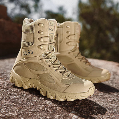 Tough Waterproof Mens Leather Work Boots - OutfitLondon