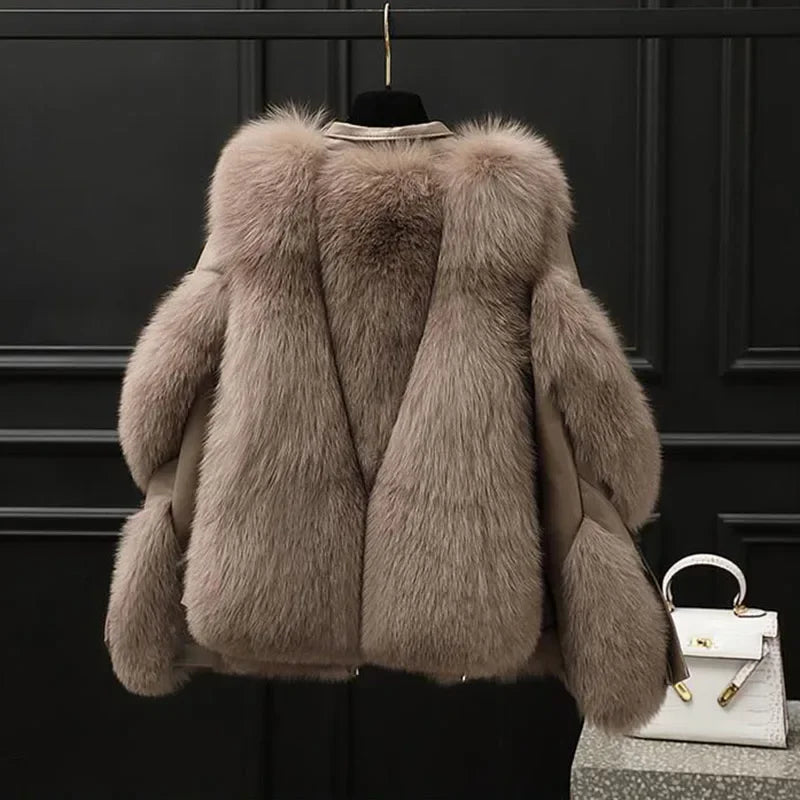 Luxury Faux Fur Jacket – Cozy Winter Parka