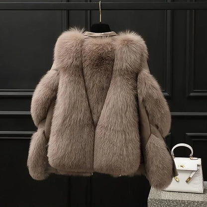 Luxury Faux Fur Jacket – Cozy Winter Parka
