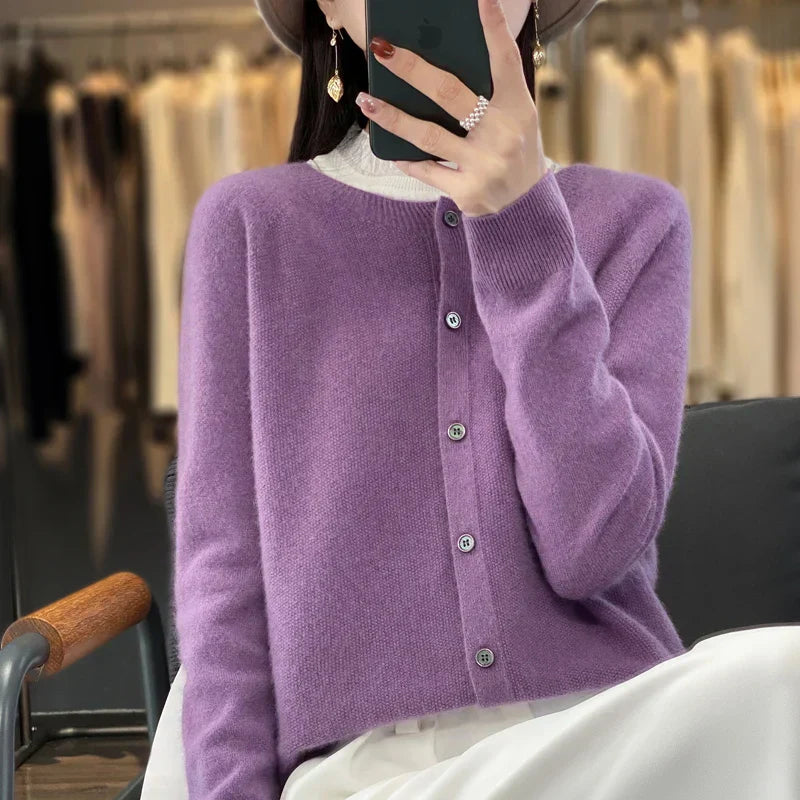 Cozy Ladies Open Front Knit Sweater