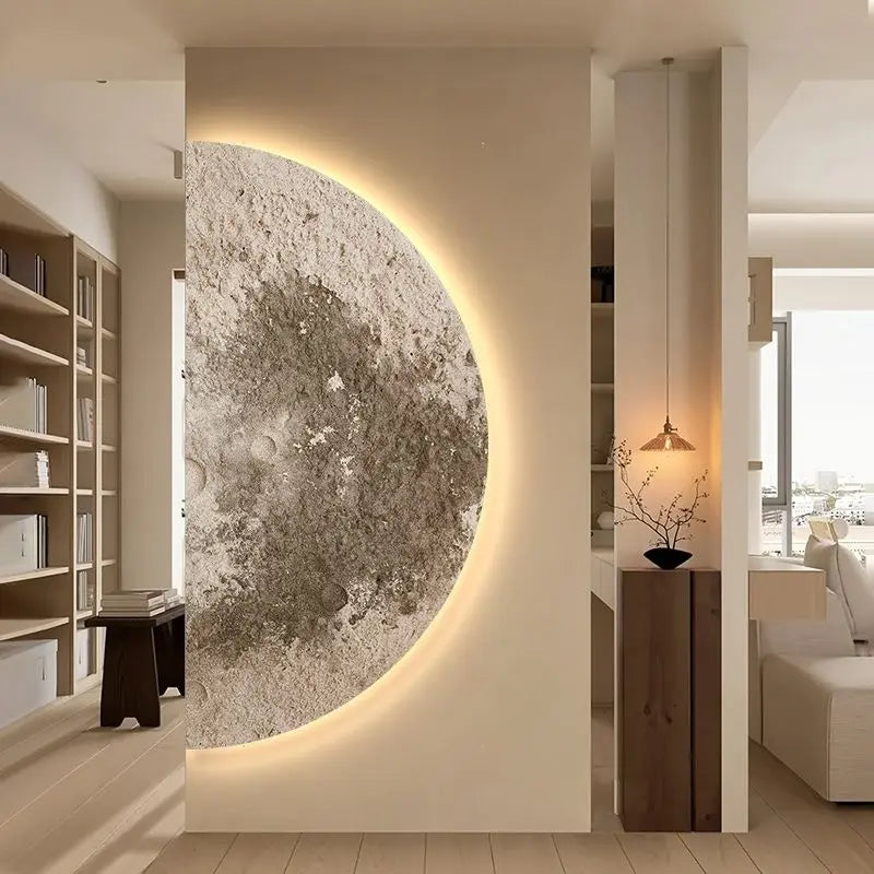 Circular Outside Half Moon Wall Light Fixture - OutfitLondon