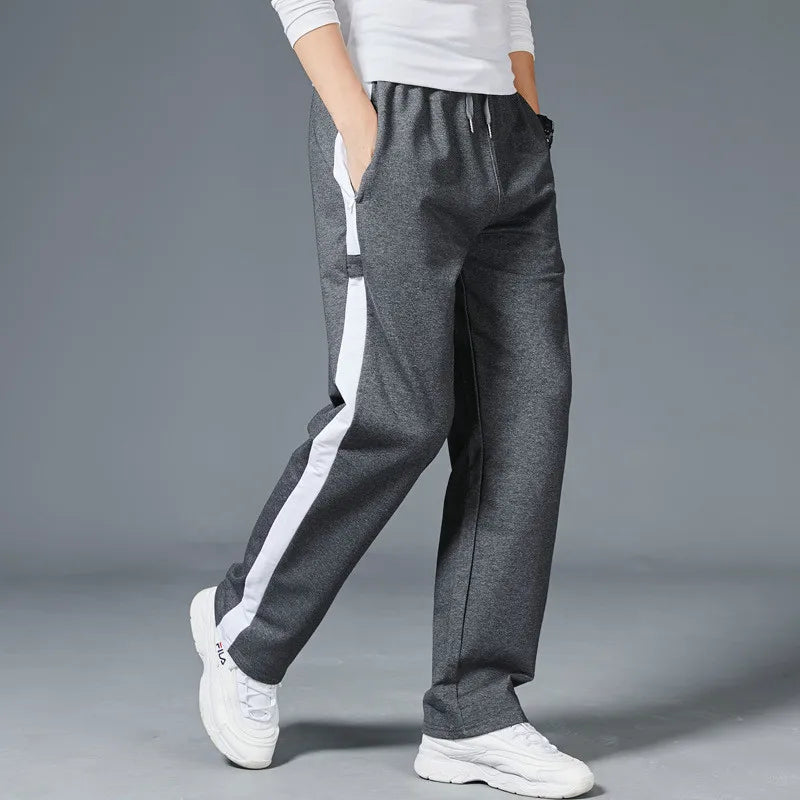 Relaxed Fit Mens Striped Sweatpants